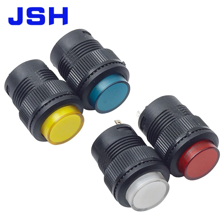 Latching or Momentary ON-OFF Push Button 2PIN SPST Switch Round Red 1.5A10pcs,Latching or Momentary ON-OFF Push Button 2PIN SPST