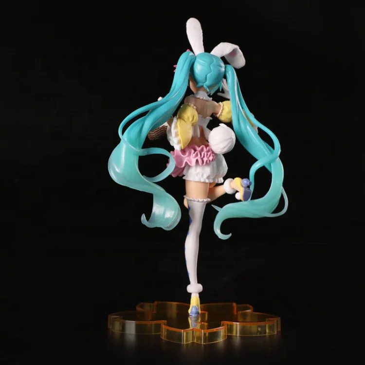 Hot selling Japan Anime hatsune rabbit ears beautiful young girl anime figure