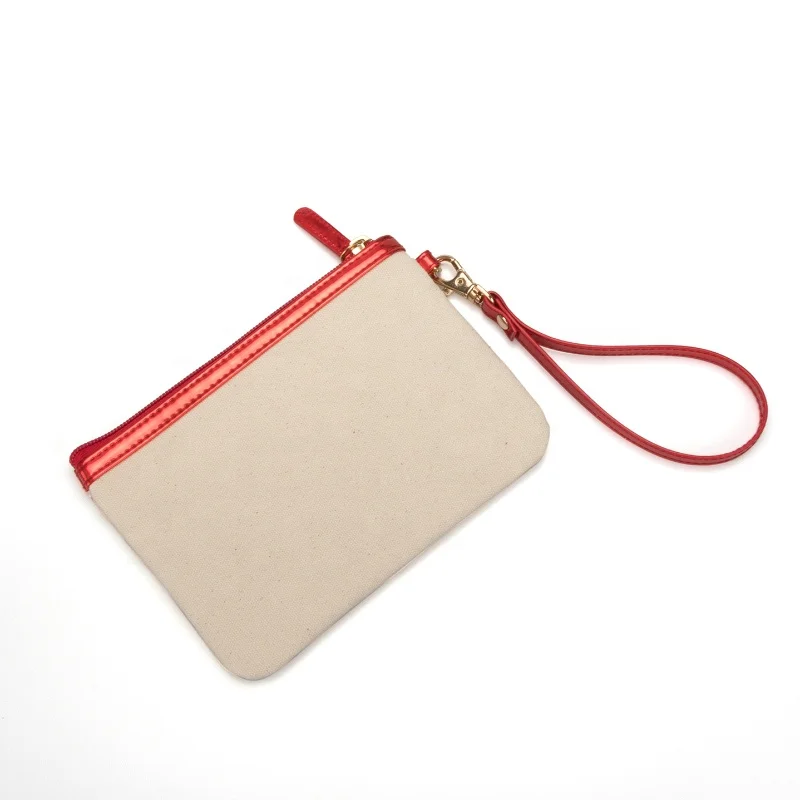 Promotion change holder wholesale custom logo Coin case Zipper Coin Purse