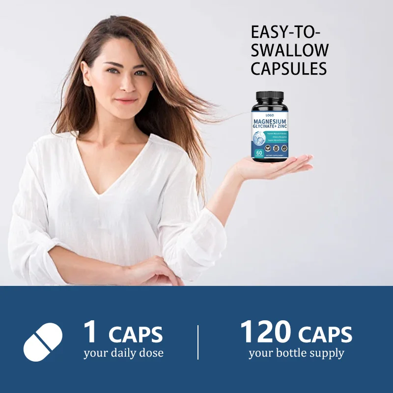 Sleep supplement OEM magnesium glycinate capsules health sleep muscle recovery magnesium capsules magnesium l-threonate capsules