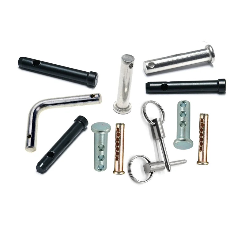 Diameter 3-20mm Carbon Steel,  Stainless Steel 304 DIN 1444 With Hole Clevis Cylindrical Flat Head Pin Shaft Cotter Clevis Pins/