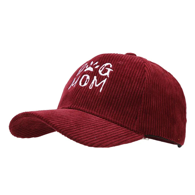 Customized Corduroy Baseball Cap Embroidery Baseball Caps 5 Panel Baseball Cap For Men