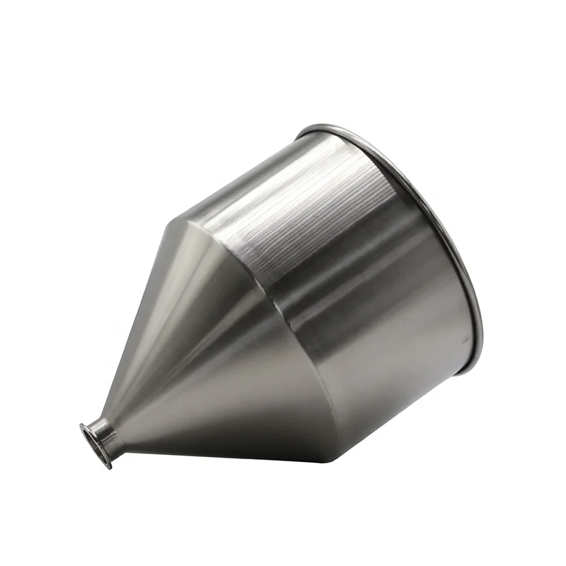 304 316 ss inox stainless steel cone conica hopper funnel