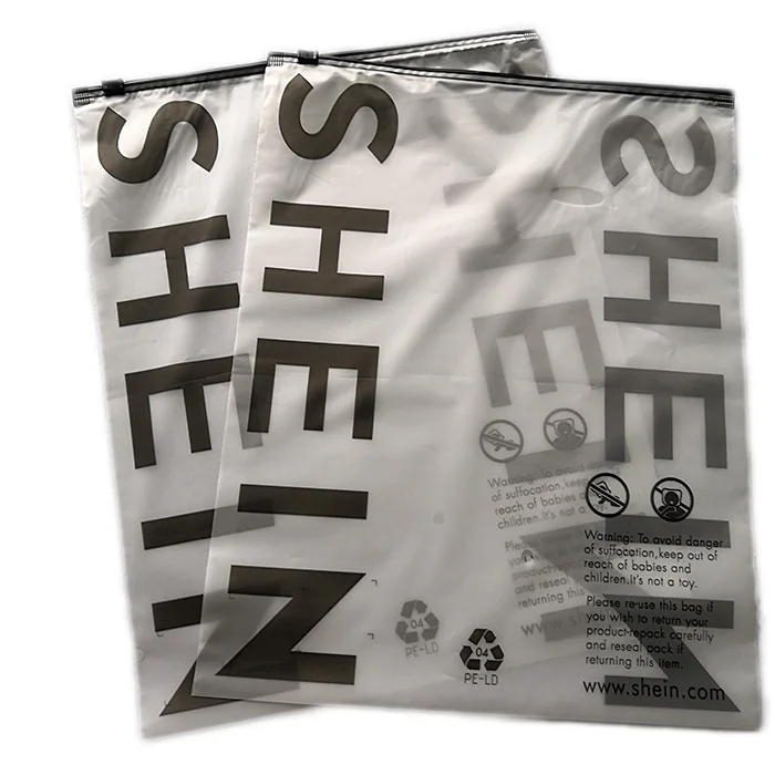 High End Factory Custom Bag Packaging  Zipper Bags frosted zipper bag for clothing