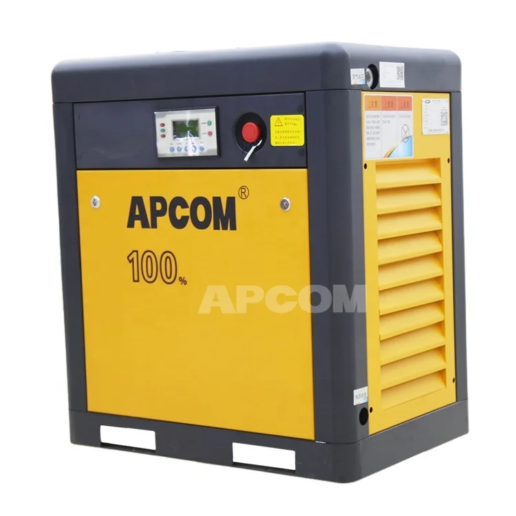 
Новинка 2020 г., воздушные компрессоры APCOM 7,5 кВт, 10 л.с., 145 psi, 8 бар, 7,5 HP, компрессор 5,5 кВт, винтовые воздушные компрессоры 