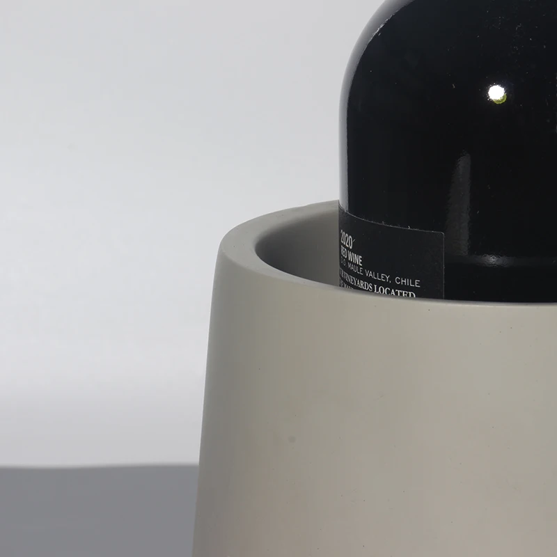 Concrete Ice Bucket for Home Decor Elegant Beverage Tubs for Indoor Use