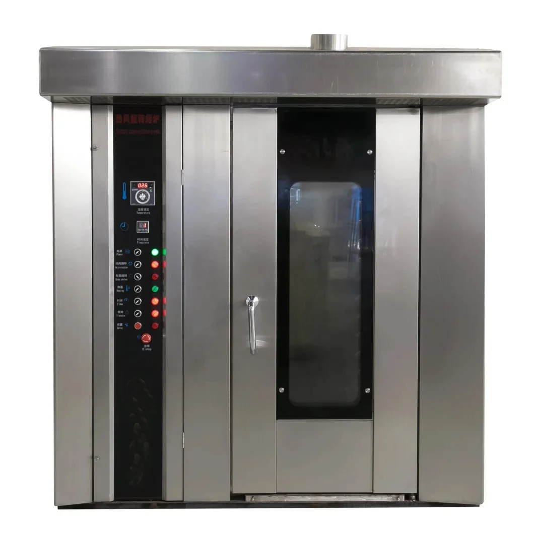 Professional Italy commercial 8 16 32 64 trays rack rotary oven/Gas diesel electric Industrial rotary oven/Gas Bread Baking Oven