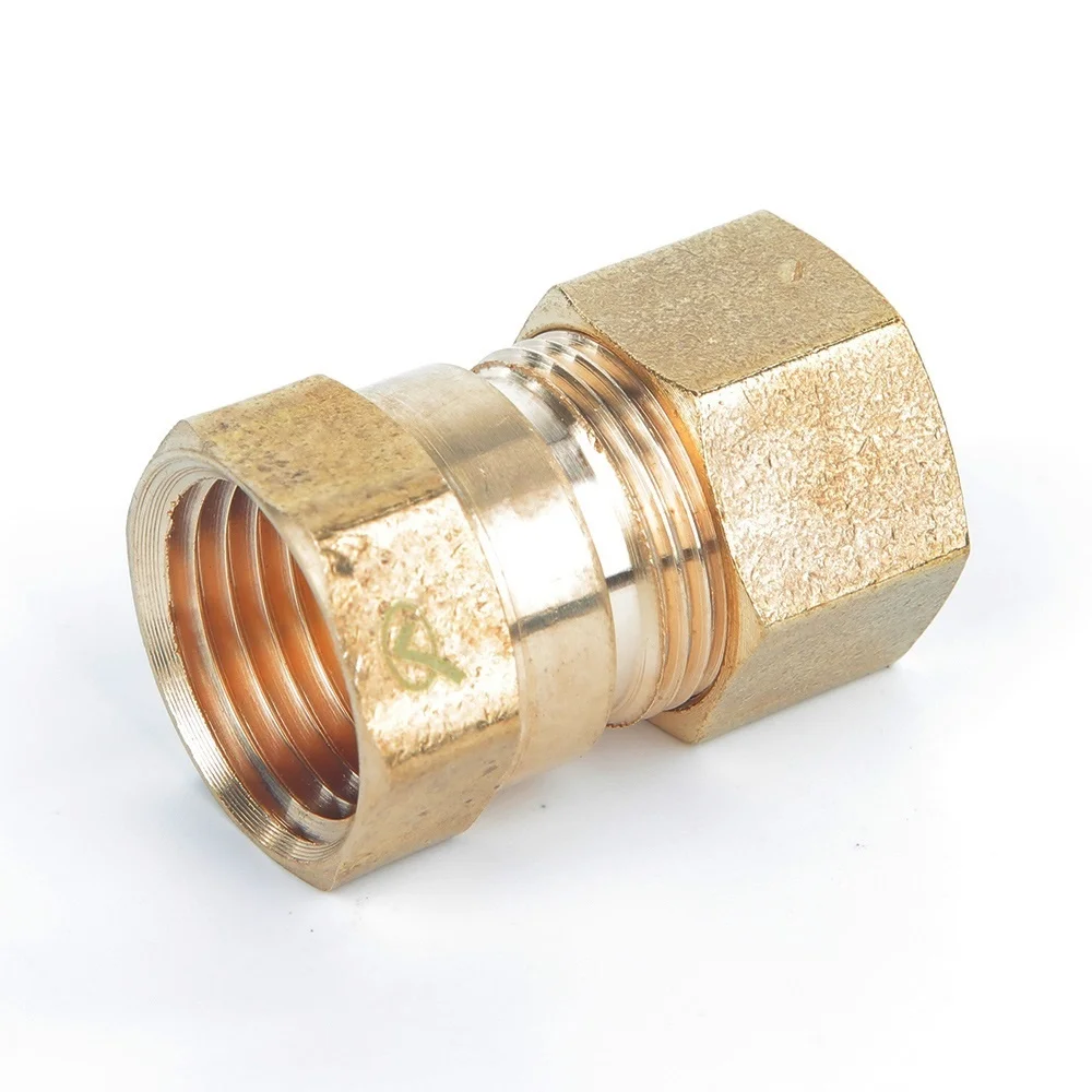 Brass Ferrule Hose Compression Pipe Fittings,Brass Female To Copper Connector Reducing Brass Fittings