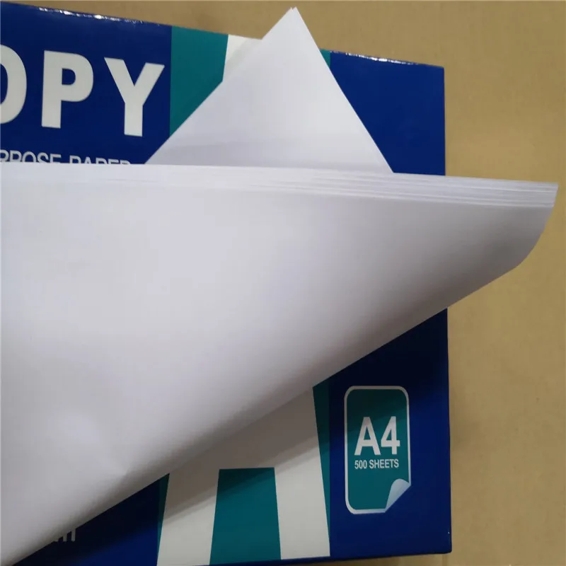 Hot sale A4 Size Print Paper 70-80gsm Office White Copy Printing Paper white copy paper roll 75gsm