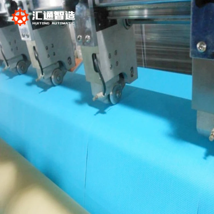 High Quality Ultrasonic wiping cloth slitting machine Ultrasonic clean cloth cutting machine in China