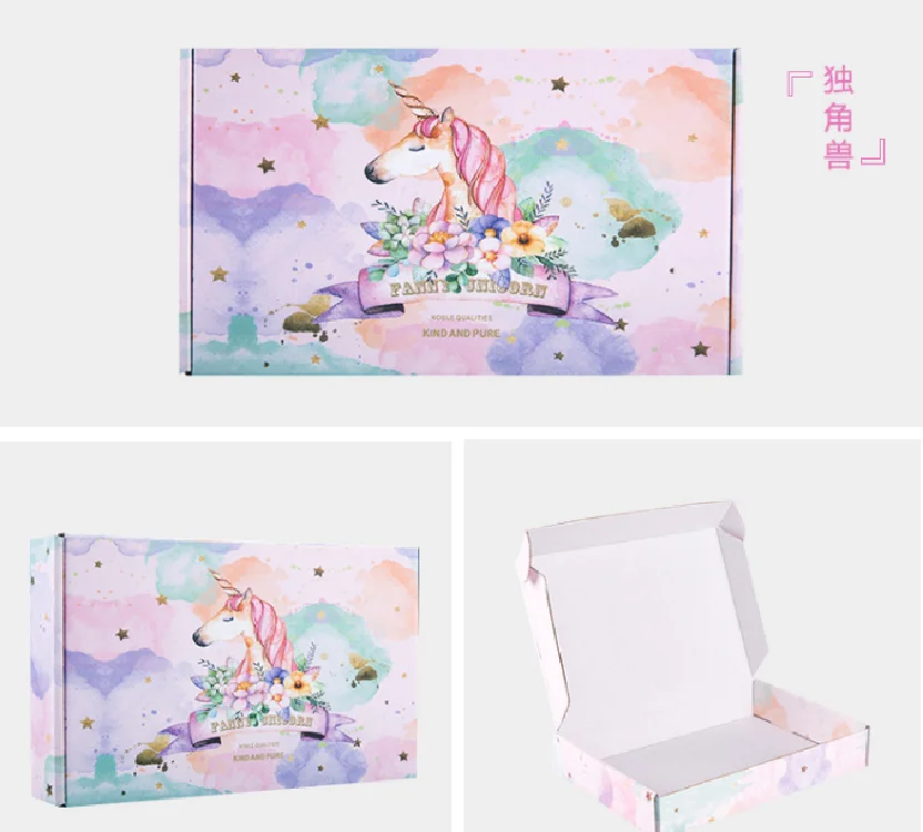 High-end custom logo clothing swimwear swimwear pants shoes packaging box gift box with ribbon and satin hair extension products