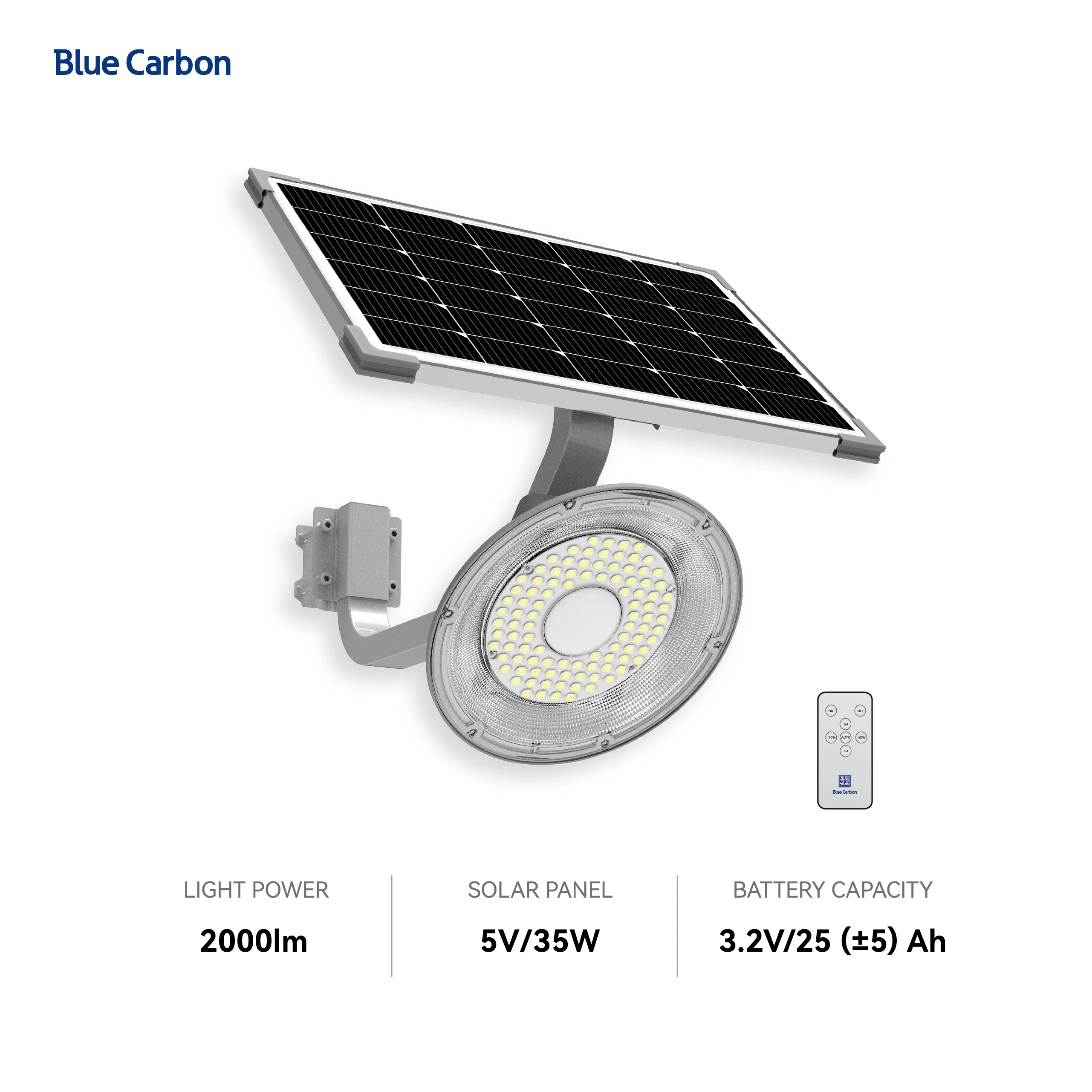 2024 New garden lights solar powered waterproof IP65 street light hot sale wholesale price Cree LED Blue carbon Solar light