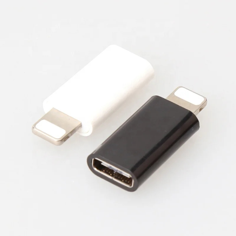 Premium Wholesale For iPhone Lightning iOS 8Pin Male To USB Type C Female Adapter With ABS Shell