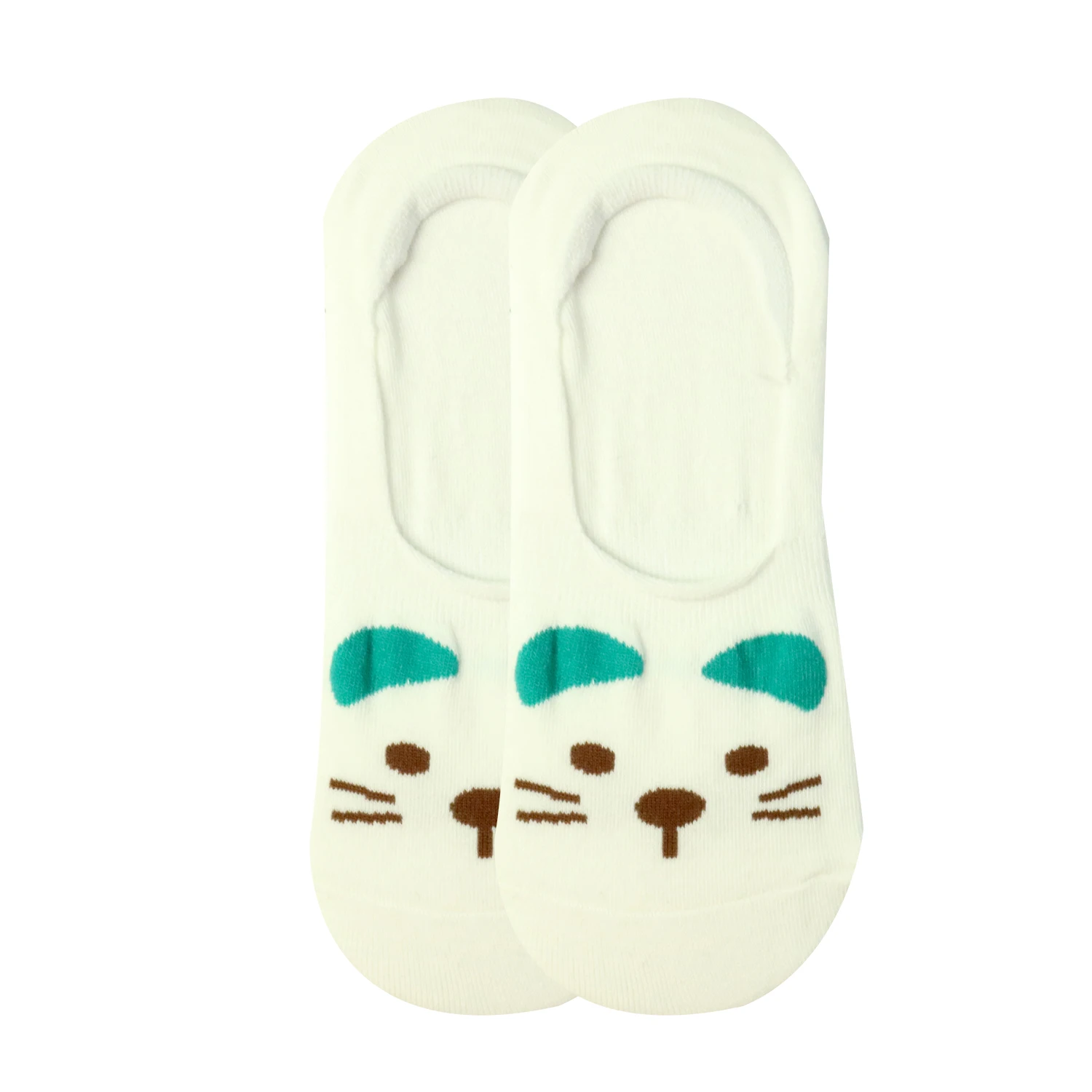 New design girl ankle socks anti slip heel invisible socks