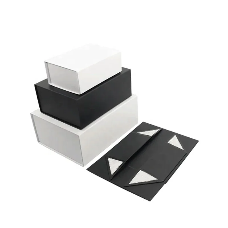 Custom Magnet magnetic luxury packaging folding paper gift box for business