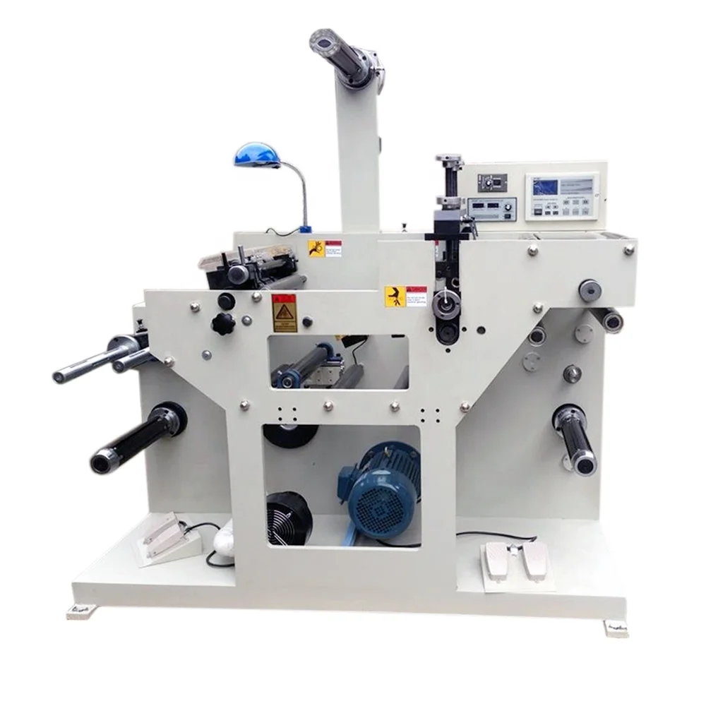 
JPS-320C-TR Self-Adhesive Label Paper Slitting & Rotary Die Cutting Machine With Turret Rewinder 