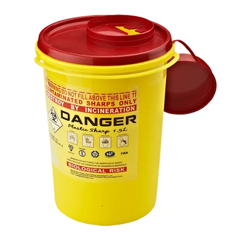 Горячая Распродажа, острый контейнер 2,4 кварты, одноразовый медицинский острый контейнер, маленький контейнер