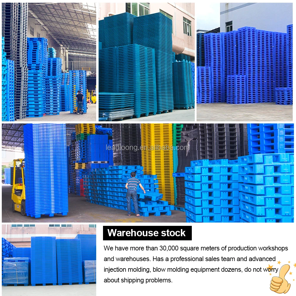 Durable Warehouse Nestable Stacking Pallet Heavy Duty Rack Stainless Steel HDPE Hygienic Plastic Blowmoulded Plastic Pallet Box