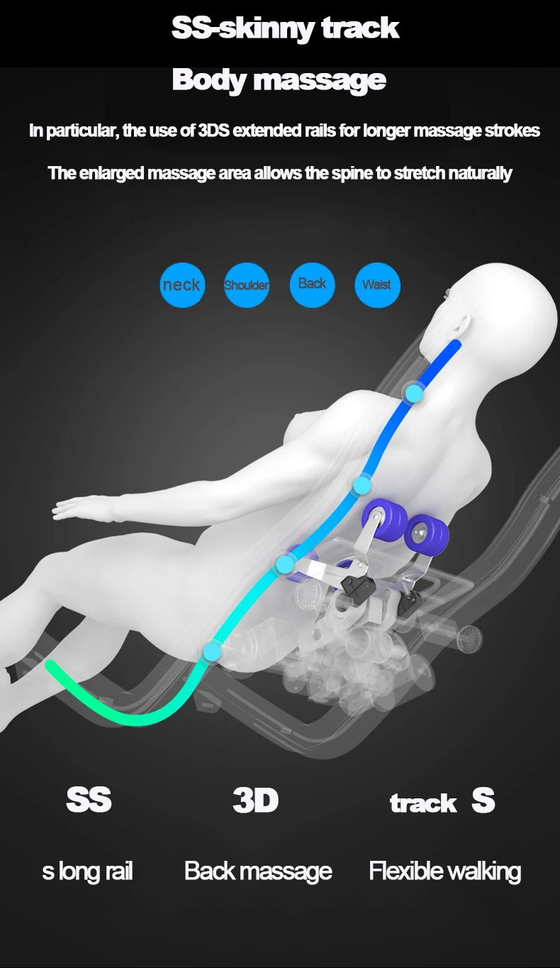 China supplier Luxury Relax Massage Chair 3D Zero Gravity