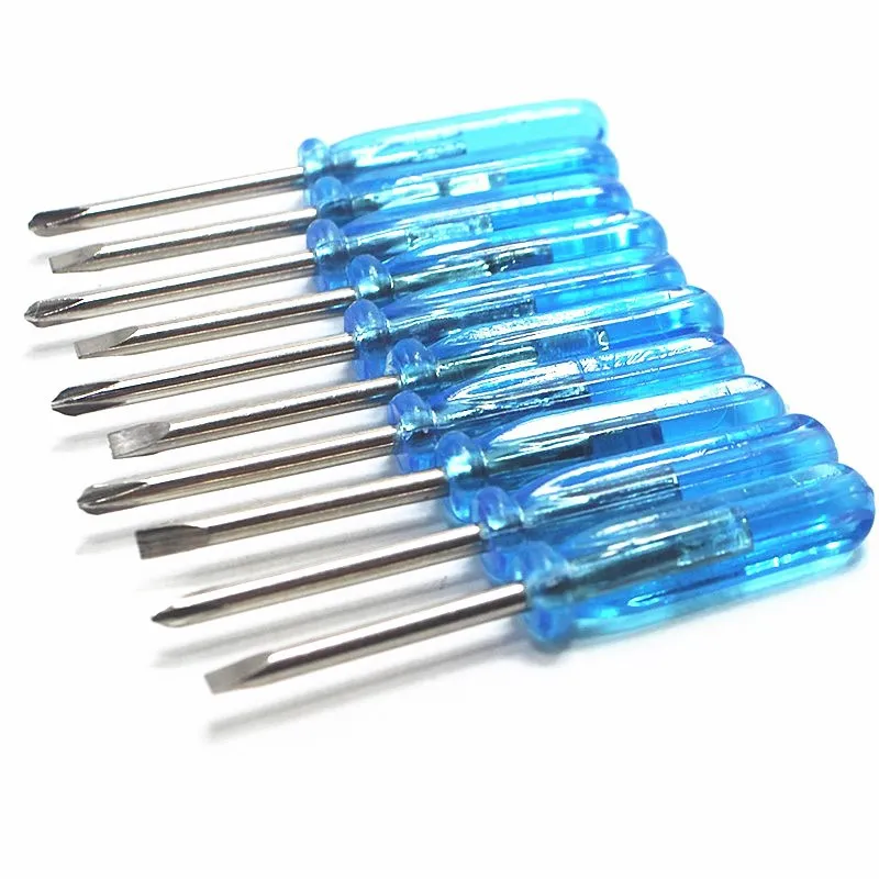 Mini Slotted Screwdriver Blue Crystal Transparent 4.5mm x 2mm Screwdriver