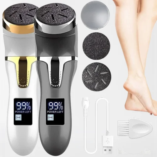 Пилка электрическая для ног, вакуумный аппарат для удаления мозолей, перезаряжаемый, инструмент для чистки, уход за ногами, треснувшая кожа, 2022
