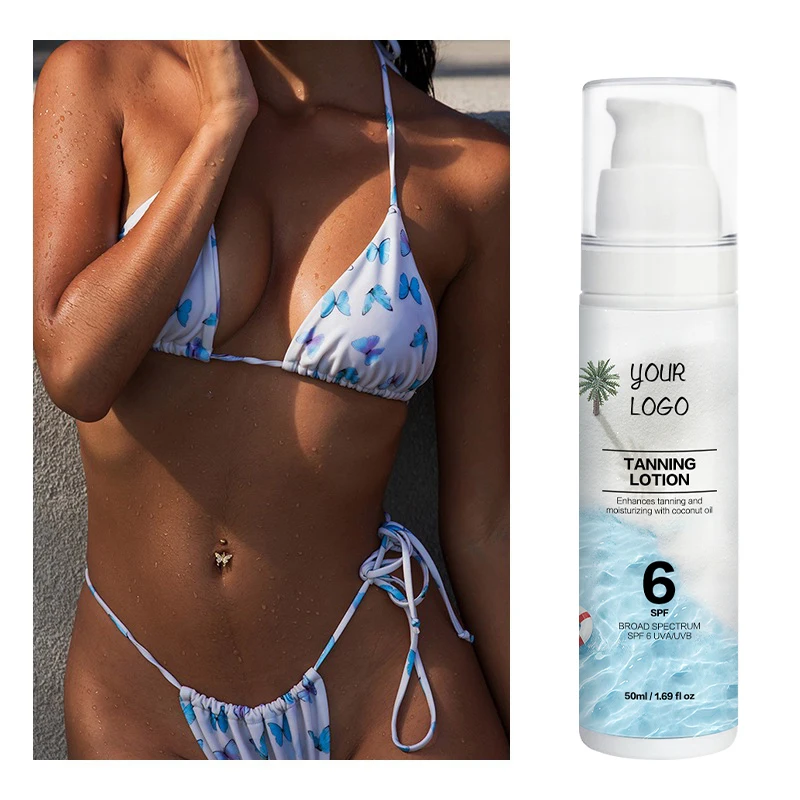 Manufacturer High Effect Sun Protect Fake Tanner Instant Dark Self-tanning OEM ODM Tanning Lotion With Spf
