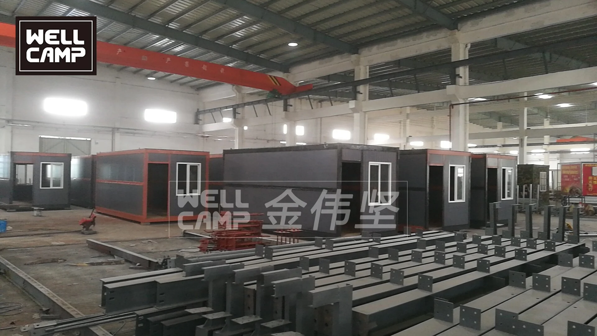 German Grey Wellcamp Isolation collapsible caravan dormitory 20ft folding container house for sale collapsible prefab office