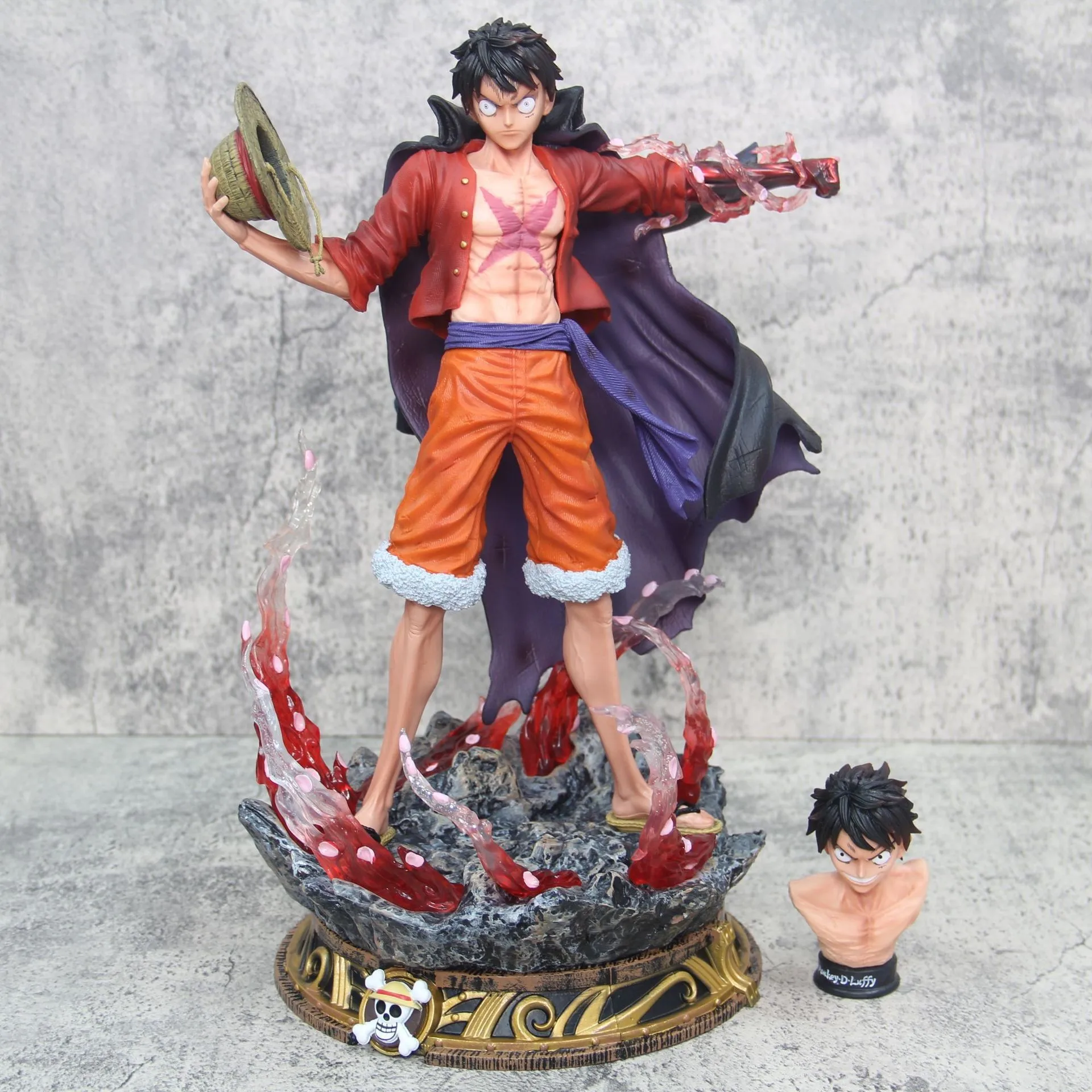 35 см аниме Munchkin D Luffy фигурка цветная коробка Настольный Декор Коллекционная модель игрушки мультфильм luffy