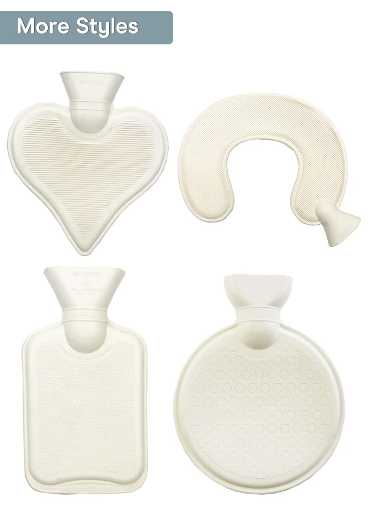 1L Removable and Washable Neck and Shoulder U Shaped Hot Water Bottle with Soft Fleecy Cover