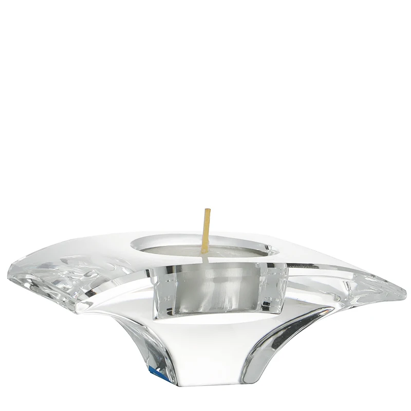 New crystal glass ball wax tealight aluminum candle holder