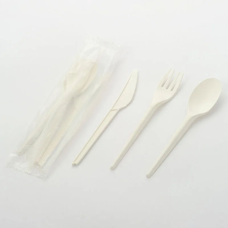 Plastic Cutlery Manufacturer Disposable Heavy Duty Compostable Heavy Weight Biodegradable Cutlery Sets