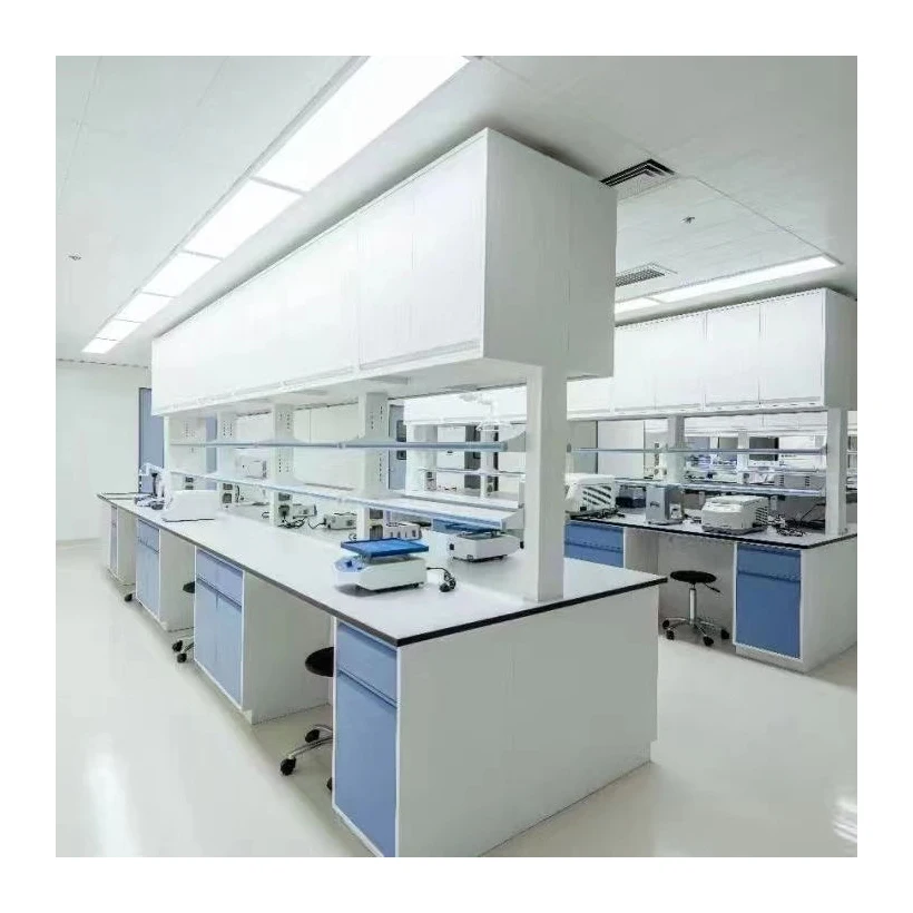 Customized laboratory equipment steel work bench hospital island lab bench