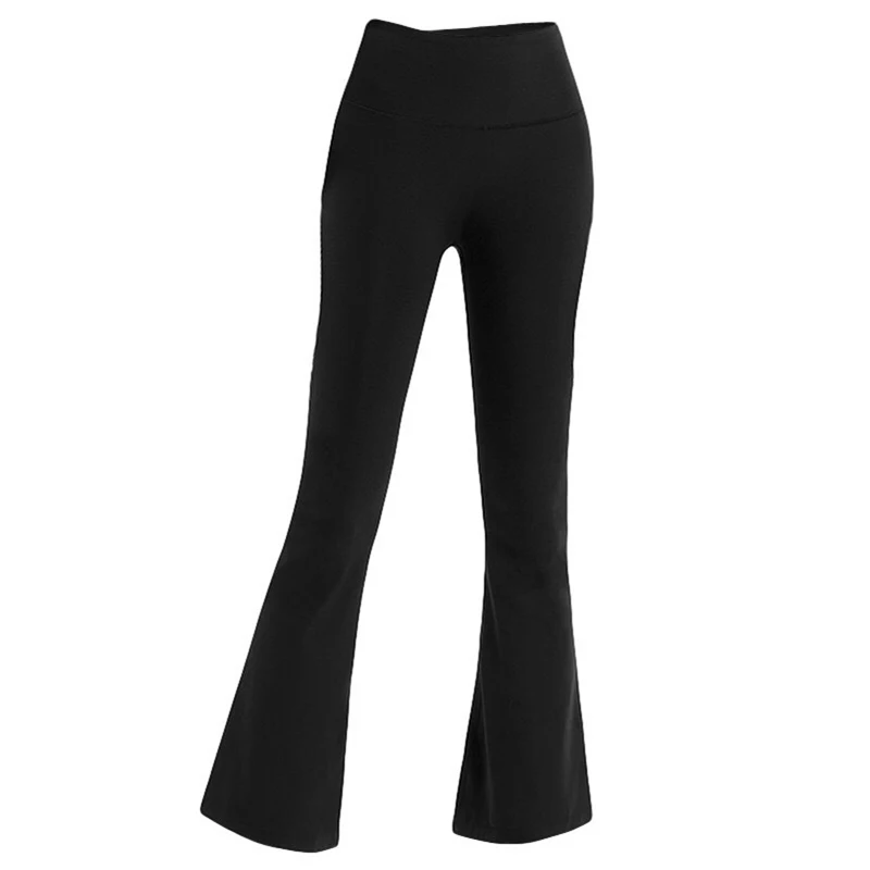 Lulu the same design for women tight height waist elastic breathable sexy flare pants