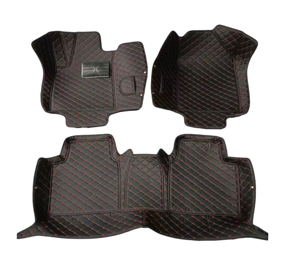 2024 factory low price wholesale full set of customized car carpet floor mats waterproof 7D 5D luxury EVA leather
