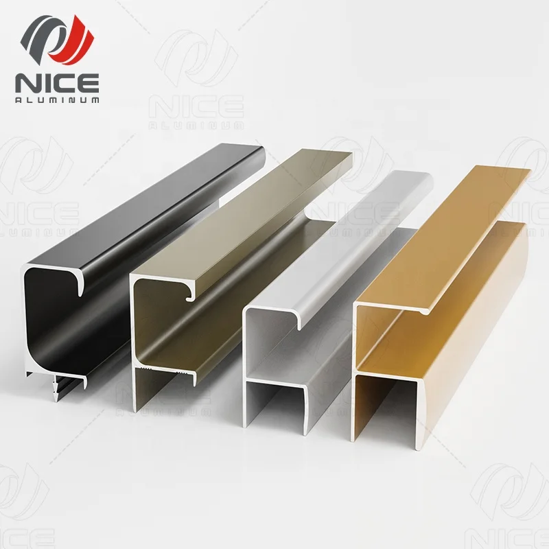 Customized Aluminum Alloy Profile Super Quality Extrusion Aluminum Profiles For Furniture For Kitchen Cabinet Handle