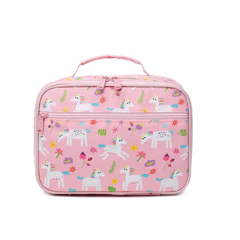 Custom lunch bag school thermal bags for food school 2022 lunch cartoon school kids girl personalized cooler bag logo