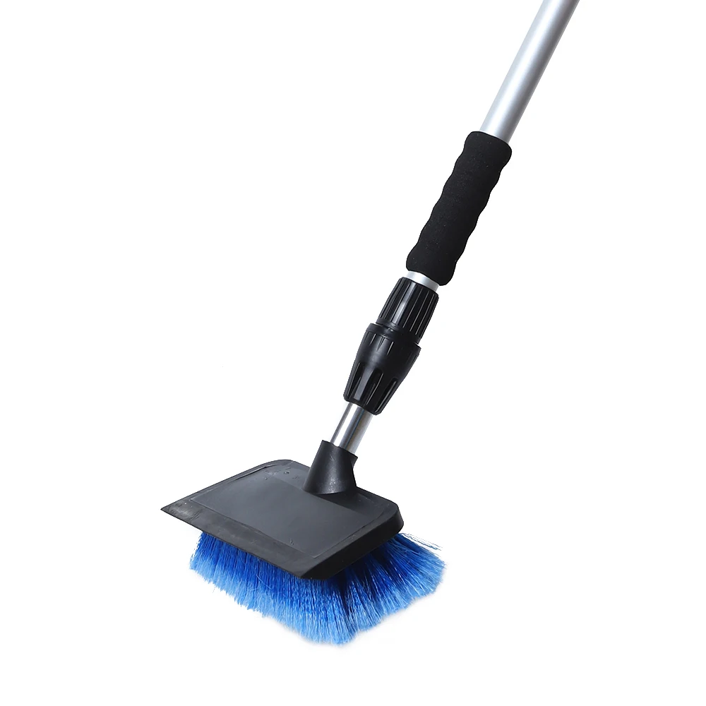 Щетка для чистки автомобиля с мягкой щетиной из ПВХ и ракелем