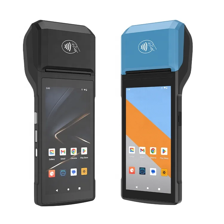 4G BT3.0 Wireless Android 13.0 Smart handheld POS Terminal with NFC 58mm Thermal Paper