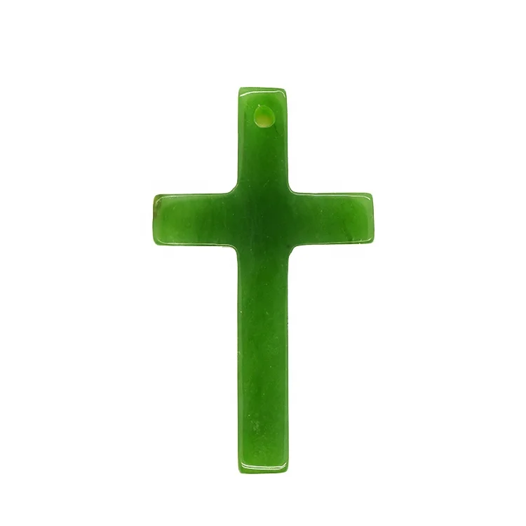 Carefully selected materials jade nephrite pendant gemstone cross pendant