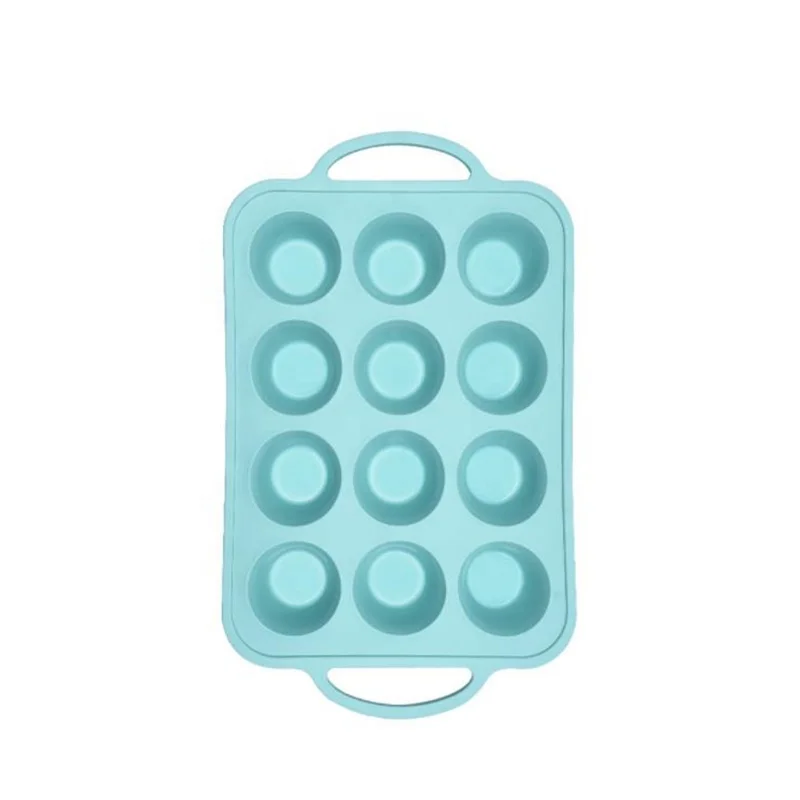 Food Grade 12 Cups Silicone Muffin Pan