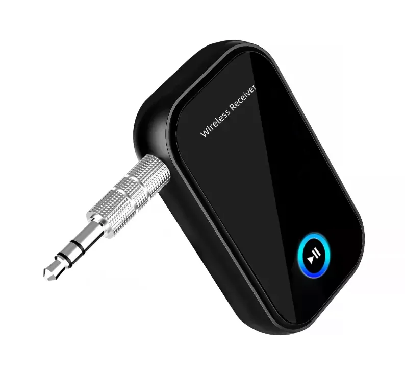 2024 HG hot sale 250mah Bluetooth 5.1 AUX/RCA Audio Adapter Adaptive/Low Latency/HD Audio line for TV