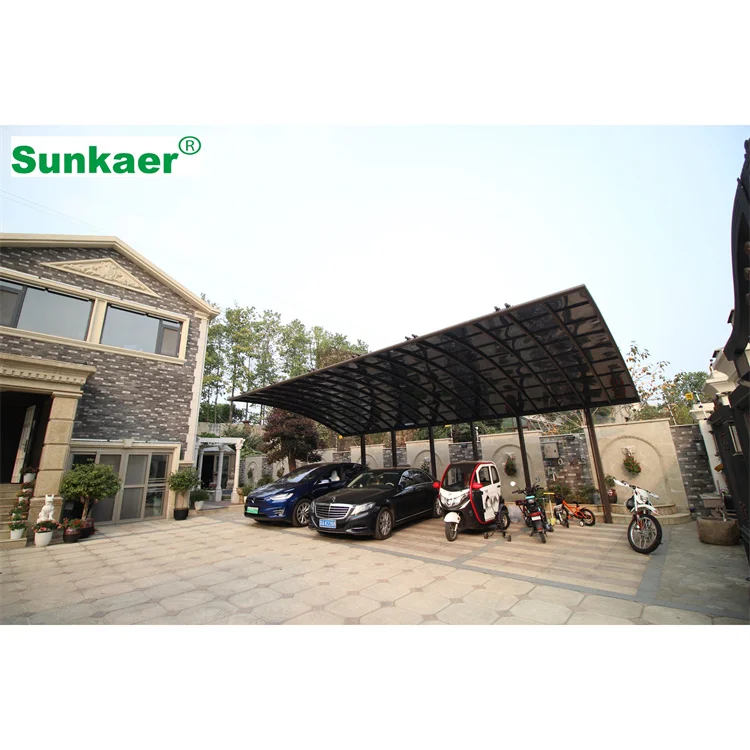 High quality large 2 car awning covering balcony arking tent shelter aluminum carport prices