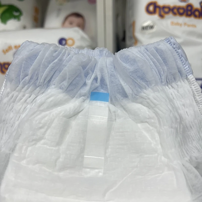 OEM ODM Baby Diapers Wholesale Fast Shipping PE Non Woven Fabric Printed Cotton Disposable Baby Training Pants