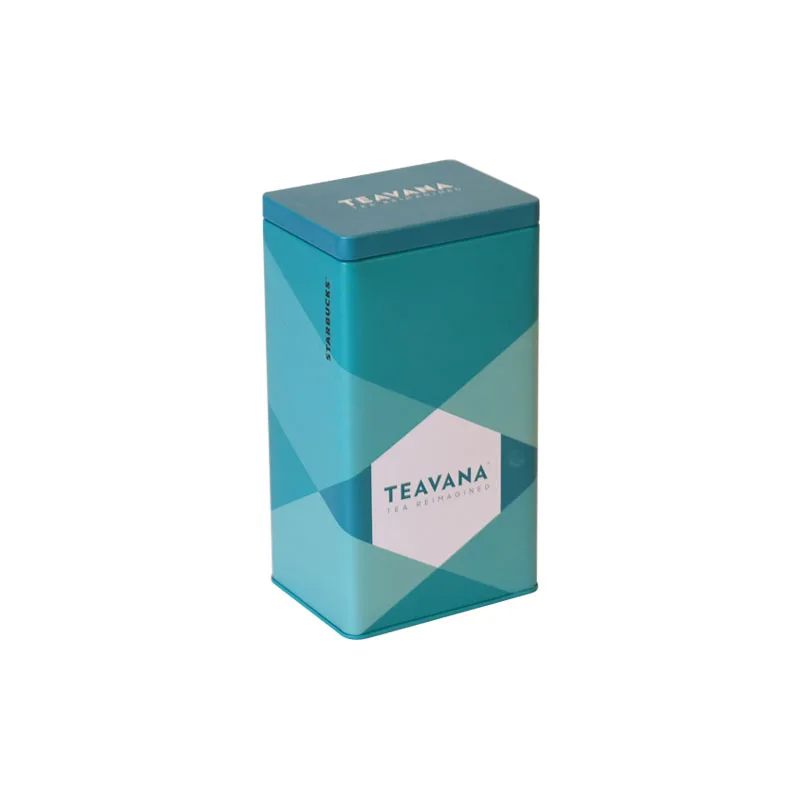 Custom Factory Printed Tinplate Packaging 500g Square Tin Coffee Metal Can Tea Tin Case Box 100ml
