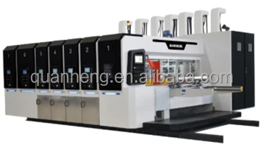 Quan Heng carton printing slotting die-cutting machinery automatic /carton printing slotting die-cutting machine easy to opera