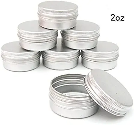 Cheap price 2 ounces empty candle cosmetic tin containers metal candle jars with lids