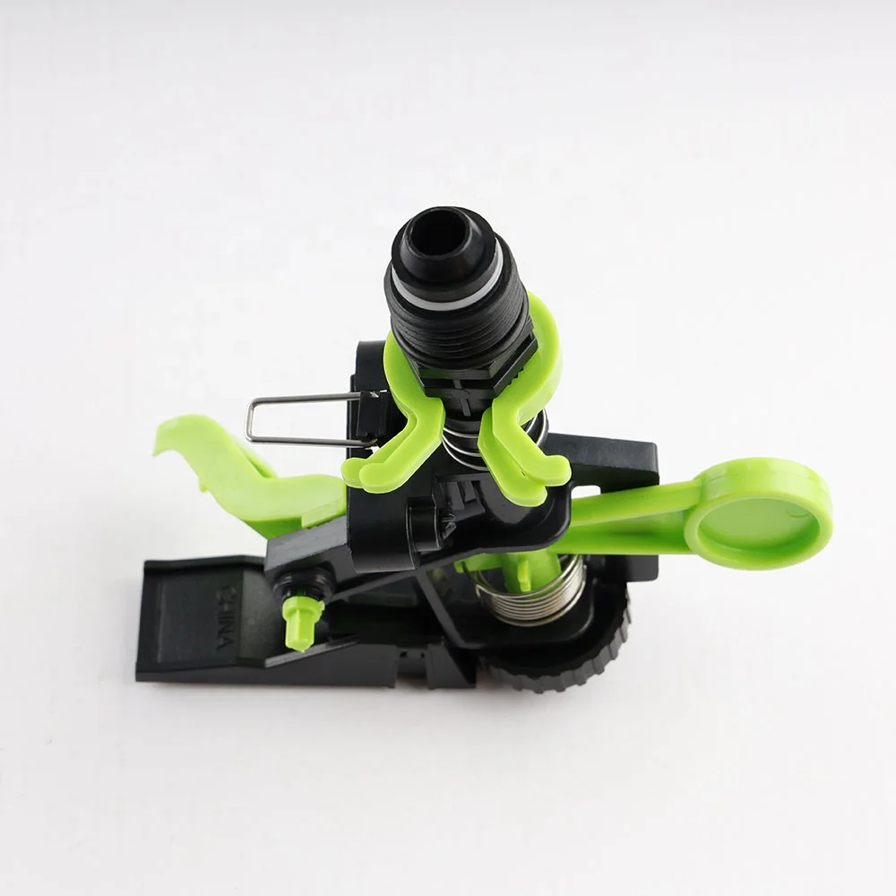 JS Rain gun plastic impluse led garden rotating head sprinklers for irrigation