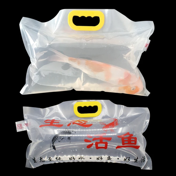 Custom Clear Polyethylene Aquarium Fish Carrying Bags Live Fish Shipping Packaging Bag Plastic Bags For Fish Transport