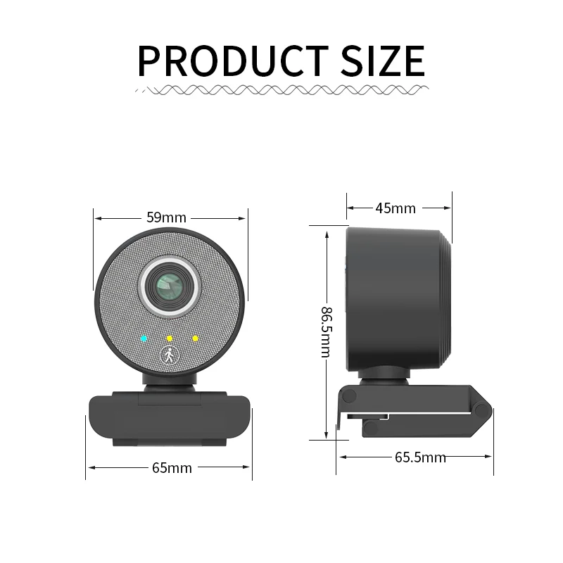 Новое поступление двойной микрофон AI Humanoid автоматическое умное отслеживание 1080P USB HD веб-камера с пультом дистанционного