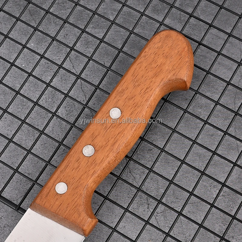 High Quality Customized Stainless Steel Butcher Knife Set Kitchen Knife Original Wood Handle Hot Sale Chef Knife Metal Blade